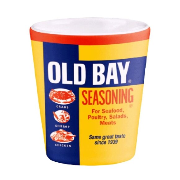 Old Bay Can Logo Shot Glass NEW Fast Ship - Picture 1 of 4